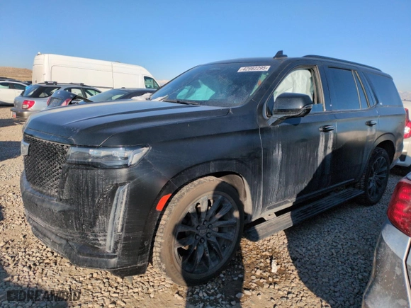 2023 Cadillac Escalade 4WD Sport Platinum with VIN 1GYS4GKLXPR286629, listed as a Copart auction lot 42982295 with 36,717 mi miles and Salvage Title. Bid and sale history available at carsss.com. Image 1.