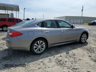 2013 Infiniti M with VIN JN1BY1AP3DM510590, listed as a Copart auction lot 49236045 with 122,455 mi miles and Salvage title. Bid and sale history available at DreamBid. Image 3.