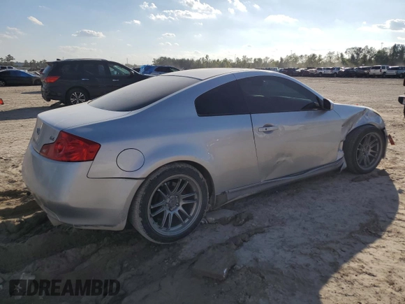 2006 Infiniti G35 Coupe with VIN JNKCV54E76M706058, listed as a Copart auction lot 80470764 with 158,677 mi miles and Salvage Title. Bid and sale history available at carsss.com. Image 3.