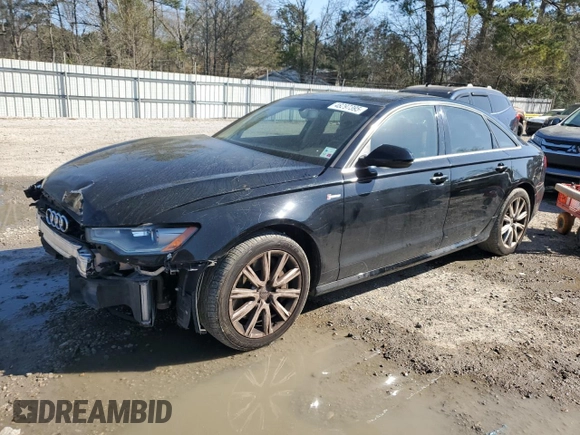 2013 Audi A6 3.0T Prestige with VIN WAUHGAFCXDN146708, listed as a Copart auction lot 48297395 with 94,776 mi miles and Salvage Title. Bid and sale history available at carsss.com. Image 1.