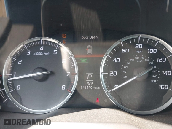 2014 Acura MDX Tech Pkg with VIN 5FRYD4H4XEB021743, listed as a IAAI auction lot 42034827 with 249,440 mi miles. Bid and sale history available at carsss.com. Image 7.