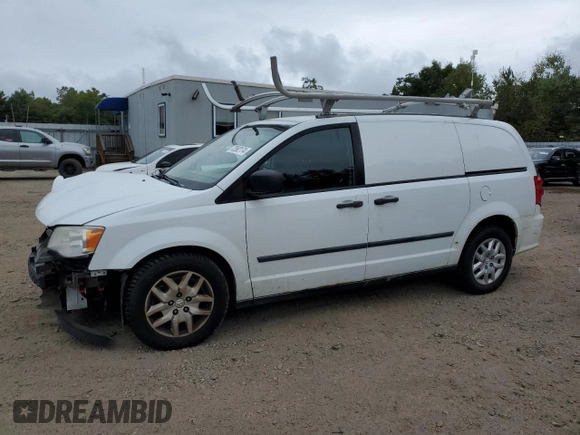 2014 Ram Cargo Van Tradesman with VIN 2C4JRGAG0ER322102, listed as a Copart auction lot 72892174 with 191,502 mi miles and Salvage Title. Bid and sale history available at carsss.com. Image 1.