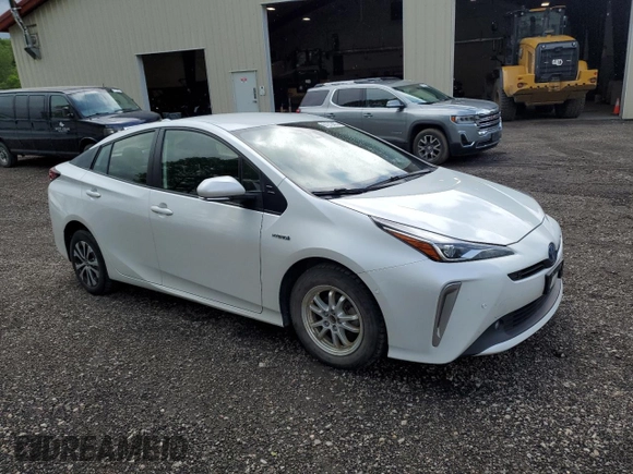 2022 Toyota Prius LE with VIN JTDL9MFUXN3038720, listed as a Copart auction lot 61212455 with 66,669 mi miles and Salvage title. Bid and sale history available at DreamBid. Image 4.