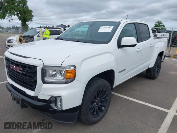 2022 GMC Canyon 2WD Elevation with VIN 1GTG5CEN6N1287500, listed as a IAAI auction lot 41980214 with 13,337 mi miles. Bid and sale history available at carsss.com. Image 2.