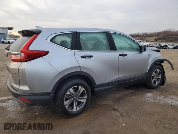 2019 Honda CR-V LX with VIN 2HKRW6H32KH229616, listed as a Copart auction lot 87234024 with 21,980 mi miles and Salvage Title. Bid and sale history available at DreamBid. Image 3.