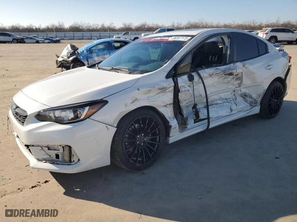 2020 Subaru Impreza Sport with VIN 4S3GKAM63L3603220, listed as a Copart auction lot 88357175 with 38,521 mi miles and Salvage Title. Bid and sale history available at carsss.com. Image 1.
