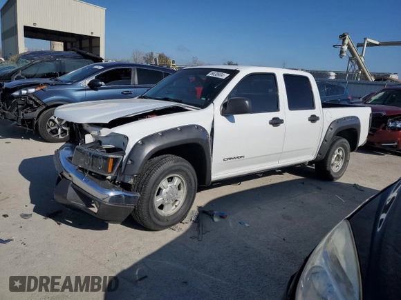 2005 GMC Canyon 1SB SLE Z85 with VIN 1GTCS136958181766, listed as a Copart auction lot 79838904 with 184,691 mi miles and Salvage title. Bid and sale history available at DreamBid. Image 1.
