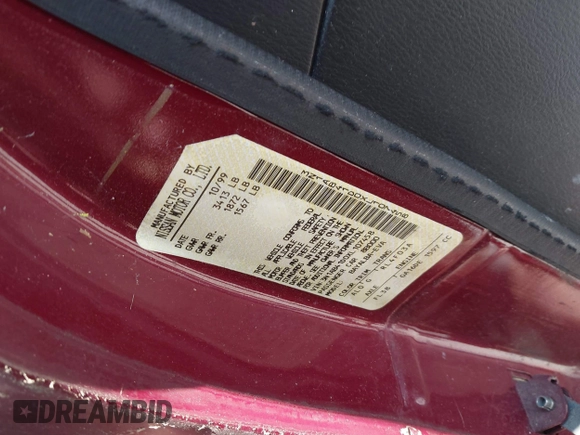1999 Nissan Sentra XE with VIN 3N1AB41D0XL107458, listed as a IAAI auction lot 42536232 with 119,701 mi miles and . Bid and sale history available at DreamBid. Image 9.