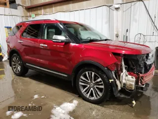 2018 Ford Explorer Platinum with VIN 1FM5K8HT1JGC85342, listed as a Copart auction lot 50576105 with 78,328 mi miles and Salvage Title. Bid and sale history available at carsss.com. Image 4.