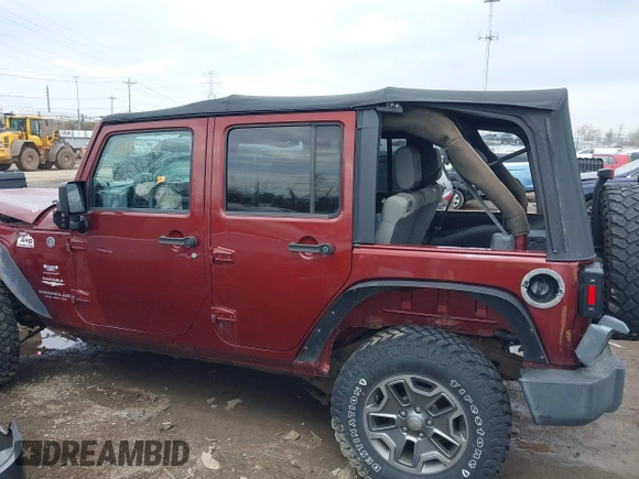 2007 Jeep Wrangler Unlimited Sahara with VIN 1J4GA59177L162022, listed as a IAAI auction lot 41887599 with 207,358 mi miles and . Bid and sale history available at DreamBid. Image 13.
