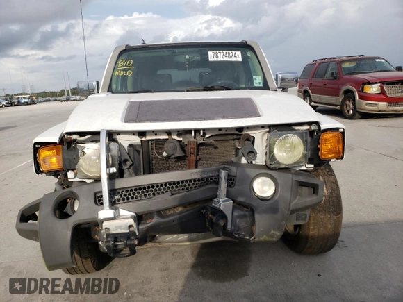 2007 Hummer H3 SUV with VIN 5GTDN13E078166376, listed as a Copart auction lot 78724824 with 0 mi miles and Salvage Title. Bid and sale history available at carsss.com. Image 5.