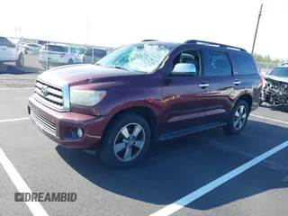 2008 Toyota Sequoia Ltd with VIN 5TDZY68A38S009929, listed as a IAAI auction lot 41918898 with 276,378 mi miles. Bid and sale history available at carsss.com. Image 2.