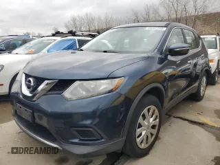 2015 Nissan Rogue S with VIN KNMAT2MV9FP570723, listed as a Copart auction lot 50207735 with 51,288 mi miles and Salvage Title. Bid and sale history available at carsss.com. Image 1.