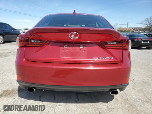 2015 Lexus IS 250 with VIN JTHCF1D2XF5017427, listed as a Copart auction lot 49825695 with 115,850 mi miles and Salvage Title. Bid and sale history available at DreamBid. Image 6.