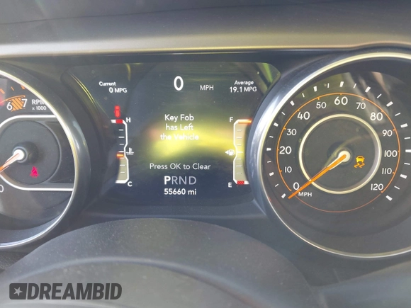 2018 Jeep Wrangler Unlimited Sport S with VIN 1C4HJXDN0JW255003, listed as a IAAI auction lot 41528394 with 55,660 mi miles and . Bid and sale history available at DreamBid. Image 7.