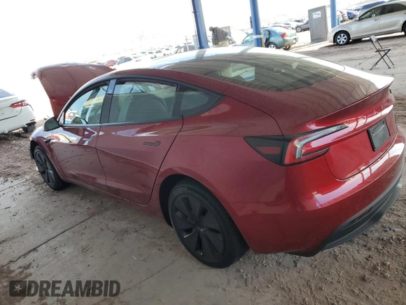 2025 Tesla Model 3 Long Range with VIN 5YJ3E1EA4SF890321, listed as a Copart auction lot 51505955 with 5,075 mi miles and Salvage title. Bid and sale history available at DreamBid. Image 2.