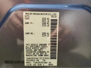 2016 Nissan LEAF S with VIN 1N4BZ0CPXGC313501, listed as a Copart auction lot 49323423 with 64,363 mi miles. Bid and sale history available at carsss.com. Image 13.