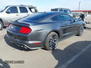 2019 Ford Mustang GT with VIN 1FA6P8CFXK5119030, listed as a IAAI auction lot 42068765 with 51,980 mi miles. Bid and sale history available at carsss.com. Image 4.
