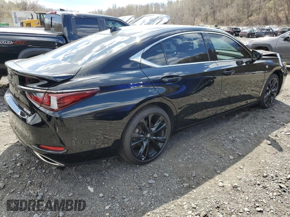 2022 Lexus ES 350 F Sport with VIN 58AGZ1B10NU132695, listed as a Copart auction lot 53422605 with 28,811 mi miles and Non repairable. Bid and sale history available at DreamBid. Image 3.