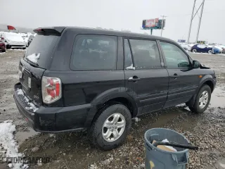 2007 Honda Pilot LX with VIN 5FNYF18197B021915, listed as a Copart auction lot 49653195 with 148,190 mi miles and Salvage Title. Bid and sale history available at carsss.com. Image 3.