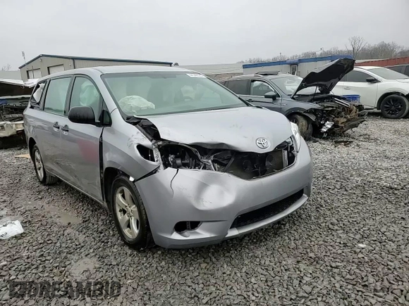 2017 Toyota Sienna L with VIN 5TDZZ3DC0HS887658, listed as a Copart auction lot 44546325 with 56,635 mi miles and Salvage Title. Bid and sale history available at DreamBid. Image 14.