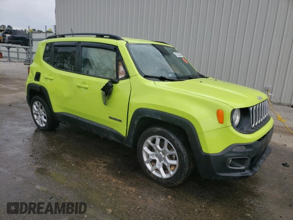 2018 Jeep Renegade Latitude with VIN ZACCJABB7JPH38825, listed as a Copart auction lot 51933265 with 91,578 mi miles and Salvage Title. Bid and sale history available at DreamBid. Image 4.