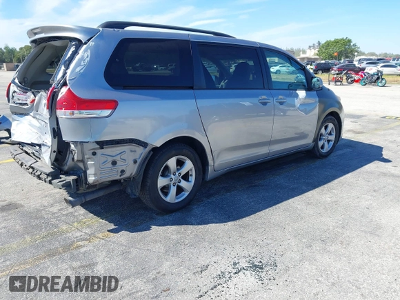 2012 Toyota Sienna LE AAS with VIN 5TDKK3DC6CS189747, listed as a IAAI auction lot 41857367 with 205,376 mi miles and . Bid and sale history available at DreamBid. Image 4.