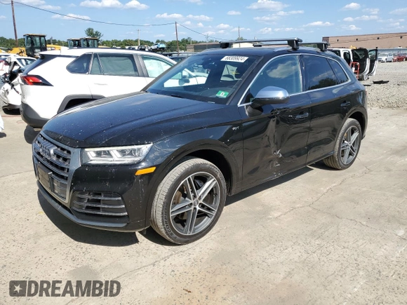 2018 Audi SQ5 Prestige with VIN WA1C4AFY2J2048409, listed as a Copart auction lot 68309924 with 66,747 mi miles and Salvage Title. Bid and sale history available at DreamBid. Image 1.