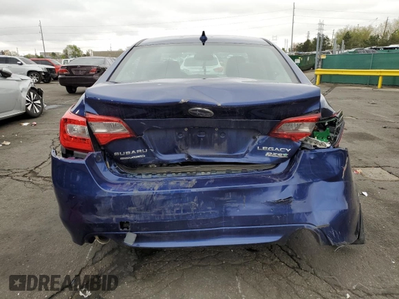 2017 Subaru Legacy Special Sports with VIN 4S3BNAR68H3039484, listed as a Copart auction lot 54585285 with 56,831 mi miles and Salvage title. Bid and sale history available at DreamBid. Image 6.