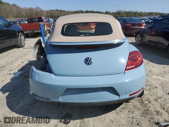 2015 Volkswagen Beetle 1.8T w/Tech with VIN 3VW517AT6FM814726, listed as a Copart auction lot 51413895 with 59,007 mi miles and Salvage Title. Bid and sale history available at DreamBid. Image 6.