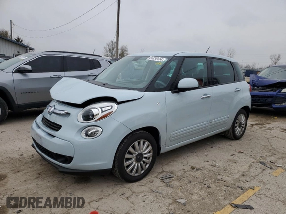 2014 FIAT 500L Easy with VIN ZFBCFABH8EZ020250, listed as a Copart auction lot 81355154 with 173,712 mi miles and Salvage Title. Bid and sale history available at carsss.com. Image 1.
