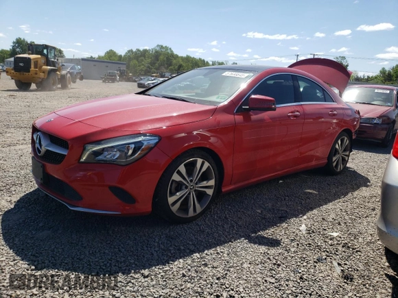2019 Mercedes-Benz CLA 250 z VIN WDDSJ4GB3KN724488, wystawiony jako Copart lot #57638645 z przebiegiem 49 989 mil mil oraz Szkoda całkowita • Salvage title. Historia ofert i sprzedaży dostępna na DreamBid. Obrazek 1.