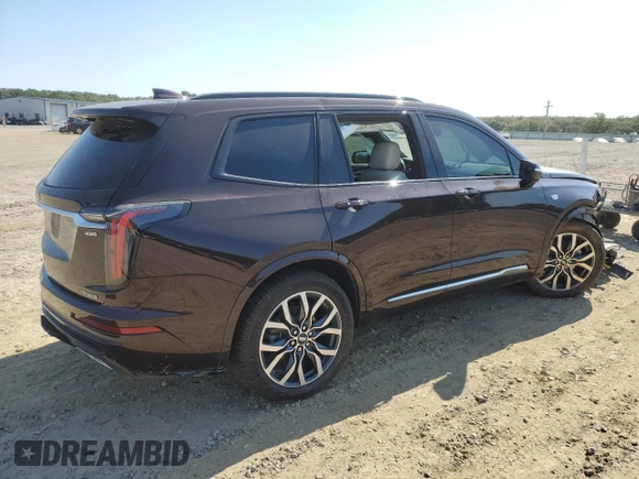 2021 Cadillac XT6 Sport with VIN 1GYKPGRS1MZ141432, listed as a Copart auction lot 75810734 with 56,925 mi miles and Salvage title. Bid and sale history available at DreamBid. Image 3.