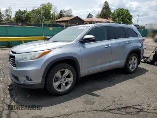 2015 Toyota Highlander Limited z VIN 5TDDKRFH6FS182578, wystawiony jako Copart lot #59052505 z przebiegiem 137 881 mil mil oraz Szkoda całkowita • Salvage title. Historia ofert i sprzedaży dostępna na DreamBid. Obrazek 1.
