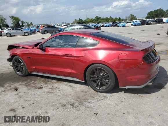 2016 Ford Mustang GT with VIN 1FA6P8CFXG5215179, listed as a Copart auction lot 52241445 with 45,435 mi miles and Salvage Title. Bid and sale history available at carsss.com. Image 2.