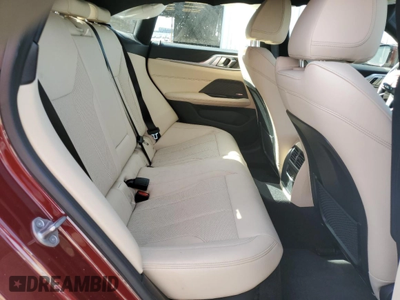 2024 BMW i4 eDrive35 with VIN WBY43AW00RFS13061, listed as a Copart auction lot 85991874 with 5,732 mi miles and Salvage Title. Bid and sale history available at carsss.com. Image 10.