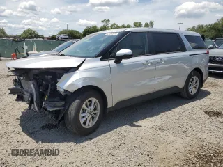 2023 Kia Carnival LX with VIN KNDNB4H35P6210204, listed as a Copart auction lot 55009514 with 19,702 mi miles and Salvage Title. Bid and sale history available at carsss.com. Image 1.
