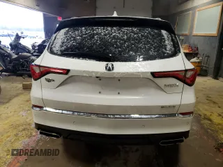 2023 Acura MDX w/Advance Package with VIN 5J8YE1H82PL024699, listed as a Copart auction lot 88757235 with 0 mi miles and Salvage Title. Bid and sale history available at carsss.com. Image 6.