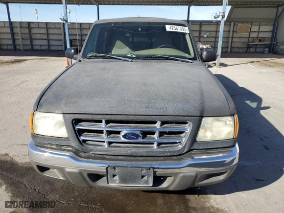 2002 Ford Ranger XL Fleet with VIN 1FTYR44U62PA36735, listed as a Copart auction lot 42587395 with 157,555 mi miles and Salvage Title. Bid and sale history available at carsss.com. Image 5.