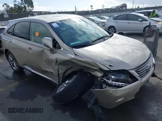 2013 Lexus RX 450h with VIN JTJZB1BAXD2411605, listed as a IAAI auction lot 41528654 with Not Provided miles. Bid and sale history available at carsss.com. Image 1.