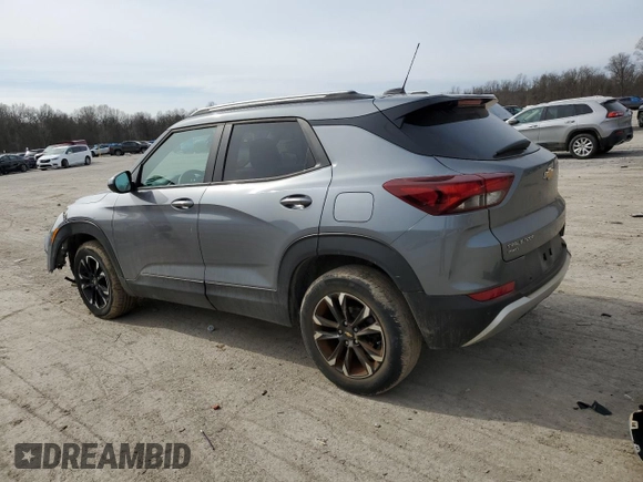 2021 Chevrolet TrailBlazer LT with VIN KL79MRSLXMB043615, listed as a Copart auction lot 47098395 with 33,208 mi miles and Salvage Title. Bid and sale history available at carsss.com. Image 2.