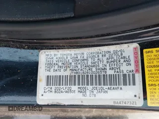 2001 Lexus IS with VIN JTHBD182810026578, listed as a IAAI auction lot 42086220 with 254,403 mi miles. Bid and sale history available at carsss.com. Image 9.