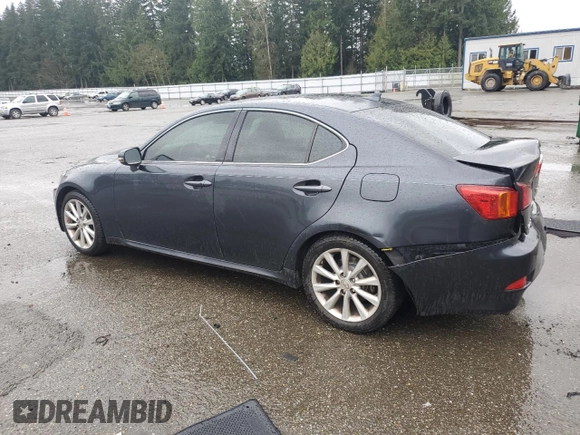 2009 Lexus IS 250 with VIN JTHBK262695100819, listed as a Copart auction lot 50980215 with 205,237 mi miles and Salvage Title. Bid and sale history available at DreamBid. Image 2.
