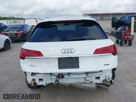 2022 Audi Q5 S line Premium Plus with VIN WA1EAAFY7N2088928, listed as a IAAI auction lot 42068146 with 42,956 mi miles and . Bid and sale history available at DreamBid. Image 17.