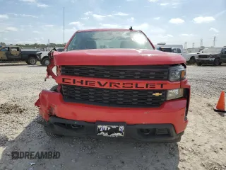 2021 Chevrolet Silverado 1500 Custom with VIN 1GCRWBEK2MZ296829, listed as a Copart auction lot 52145575 with 96,109 mi miles and Salvage Title. Bid and sale history available at DreamBid. Image 5.