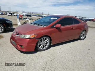 2008 Honda Civic Cpe Si with VIN 2HGFG21538H700549, listed as a Copart auction lot 49506865 with 147,545 mi miles and Salvage Title. Bid and sale history available at carsss.com. Image 1.