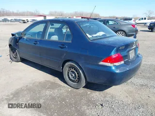 2006 Mitsubishi Lancer ES with VIN JA3AJ26E86U053917, listed as a IAAI auction lot 41760174 with 217,250 mi miles. Bid and sale history available at carsss.com. Image 3.