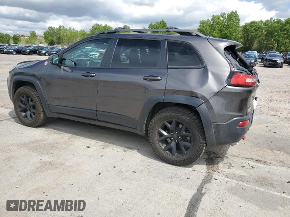 2018 Jeep Cherokee Trailhawk z VIN 1C4PJMBX1JD509120, wystawiony jako Copart lot #58920135 z przebiegiem 42 501 mil mil oraz Szkoda całkowita • Salvage title. Historia ofert i sprzedaży dostępna na DreamBid. Obrazek 2.