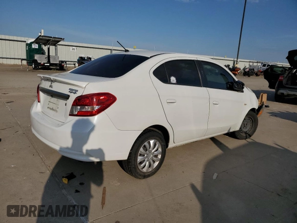 2017 Mitsubishi Mirage ES z VIN ML32F3FJ2HHF16985, wystawiony jako Copart lot #55655535 z przebiegiem 133 948 mil mil oraz Szkoda całkowita • Salvage title. Historia ofert i sprzedaży dostępna na DreamBid. Obrazek 3.