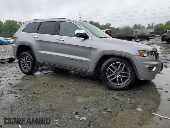 2019 Jeep Grand Cherokee Limited X with VIN 1C4RJFBG8KC671886, listed as a Copart auction lot 56454935 with 52,592 mi miles and Salvage title. Bid and sale history available at DreamBid. Image 4.